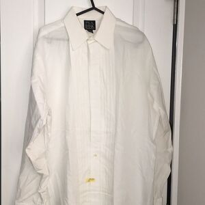 Jos A Bank Dress Tuxedo French Cuff shirt 15 x 33